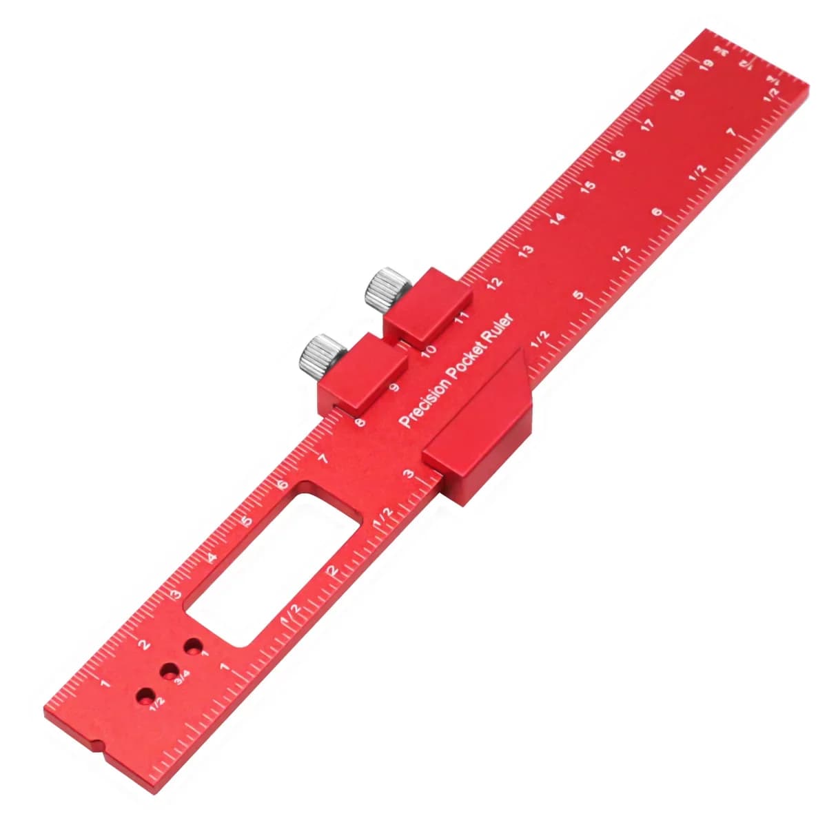 סרגל סימון מדויק בצורת T עם עצירת החלקה