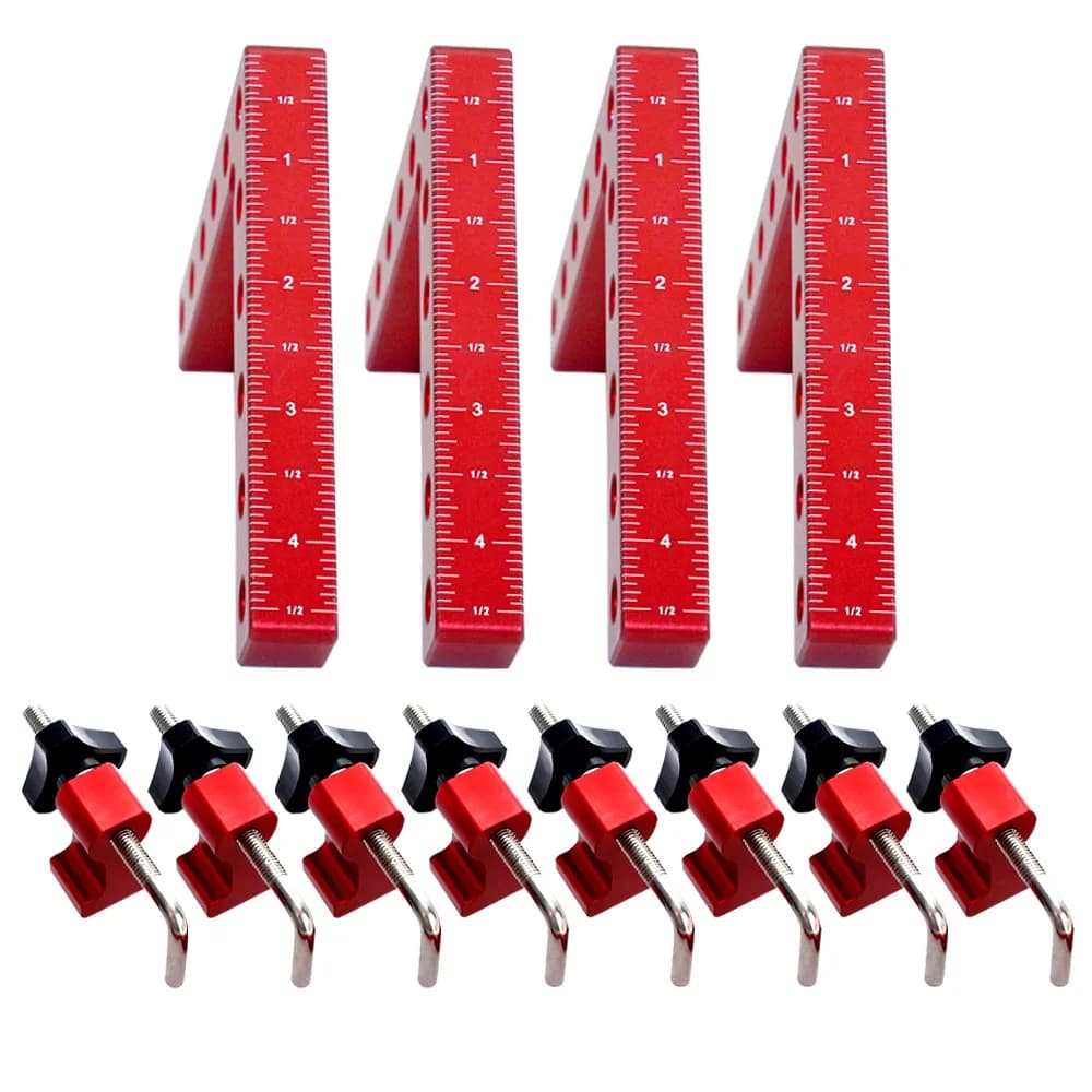 פינת יישור זווית ישרה מאלומיניום וקליפס חיבור