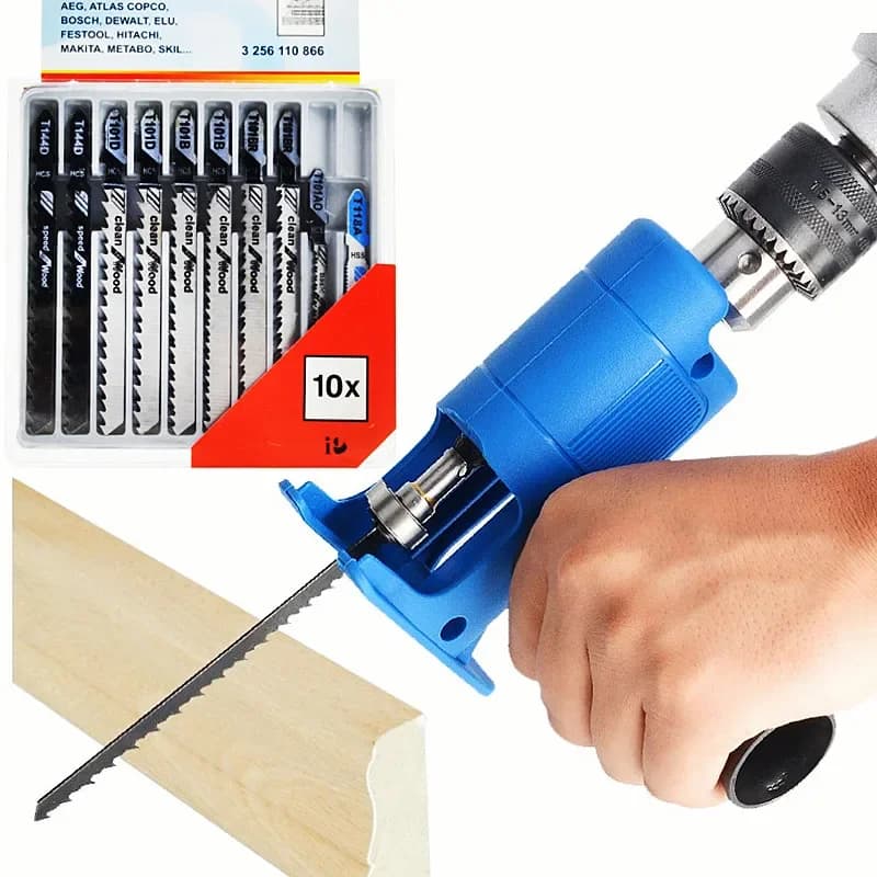 מתאם למסור חשמלי נודנד (Reciprocating Saw) למקדחות חשמליות