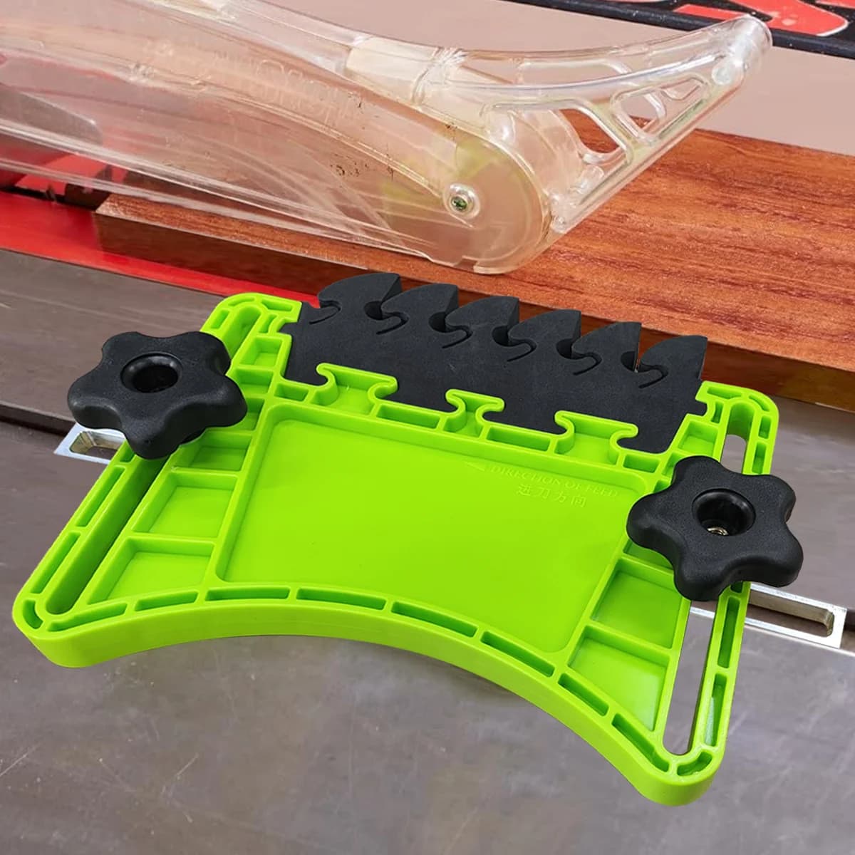 מדריך עץ (Featherboard) ניתן לערימה לשולחן טוחן ומסור סרט