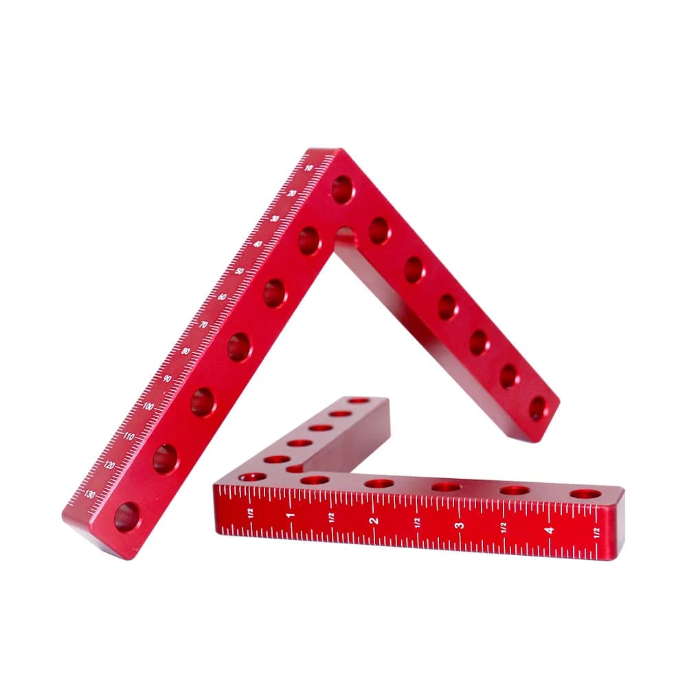 סט של 2 כלים לקיבוע עץ בצורת L בזווית 90 מעלות