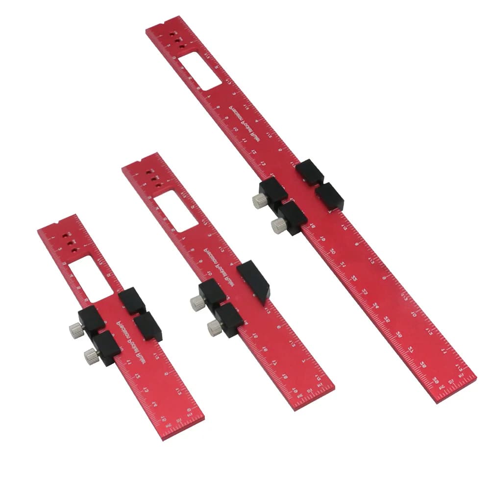 סרגל כיס דיוק עם עצור החלקה T-Track