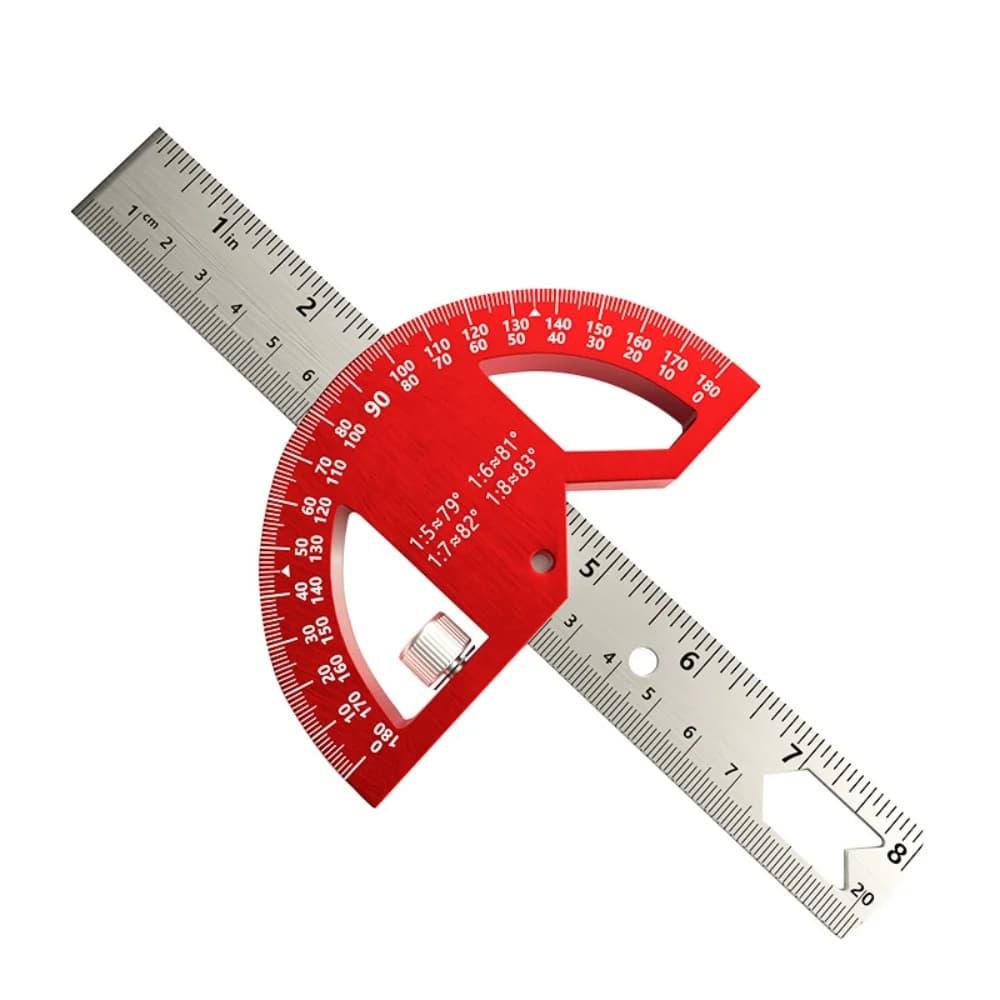 מד זווית מתכוונן לבנייה 0-180 מעלות