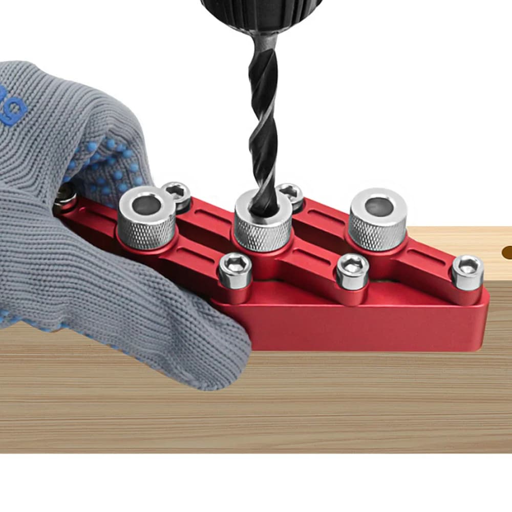 מדריך קידוח פינים (Doweling Jig) עם שרוולים בקוטר 3-10 מ"מ