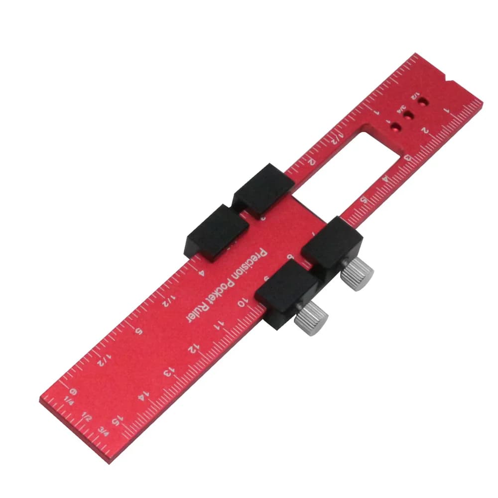 סרגל כיס דיוק עם עצור החלקה T-Track